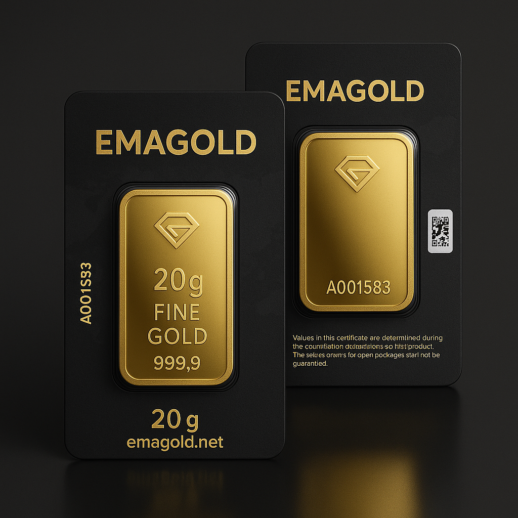 EMAGOLD 20 gr külçe altın EMAGOLD 20 gr külçe altın