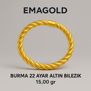 burma 22 ayar altın bilezik 15.00 gr
